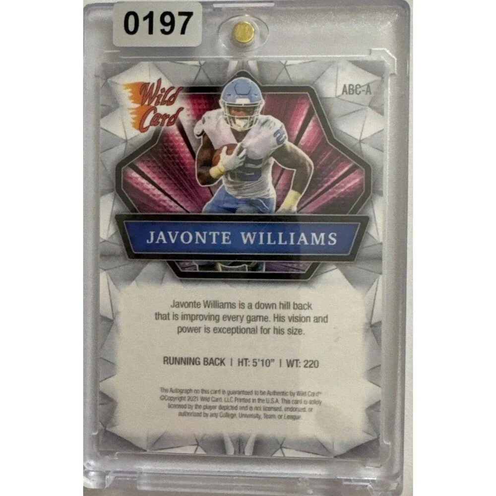 2021 Alumination Holo-Lux Silver Crystals 3/99 Javonte Williams #ABC40 Rookie RC